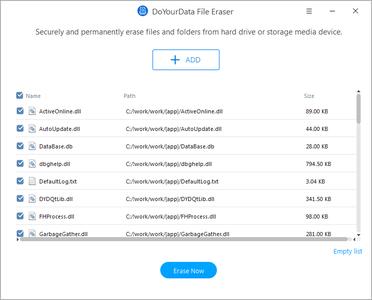 DoYourData File Eraser 3.5 Portable