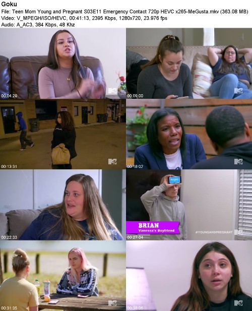 Teen Mom Young and Pregnant S03E11 Emergency Contact 720p HEVC x265-MeGusta