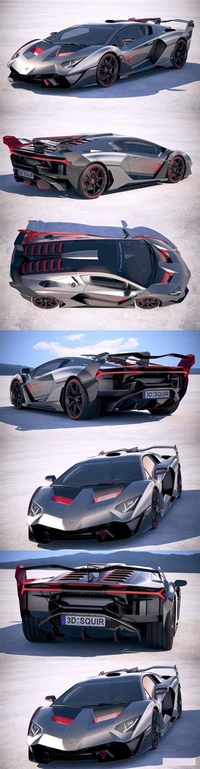 Lamborghini SC18 2019 3D Model