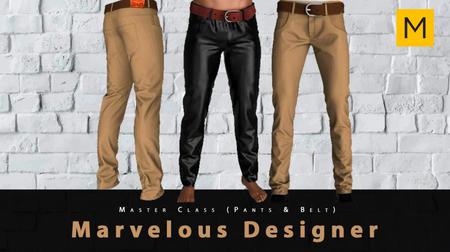 Skillshare - Masterclass In Marvelous Designer ( Pants & Belt )