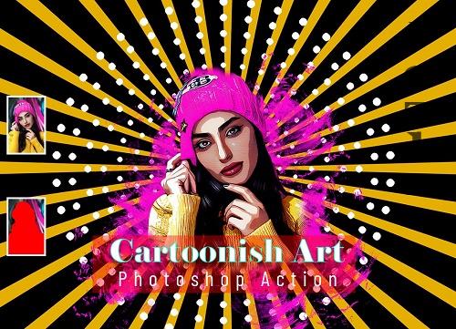 Cartoonish Art Photoshop Action - 6669856