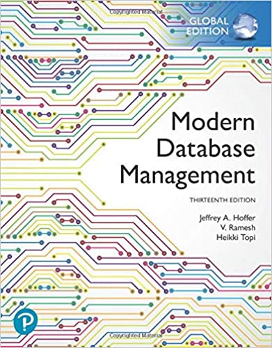 Modern Database Management, 13th Edition, Global Edition