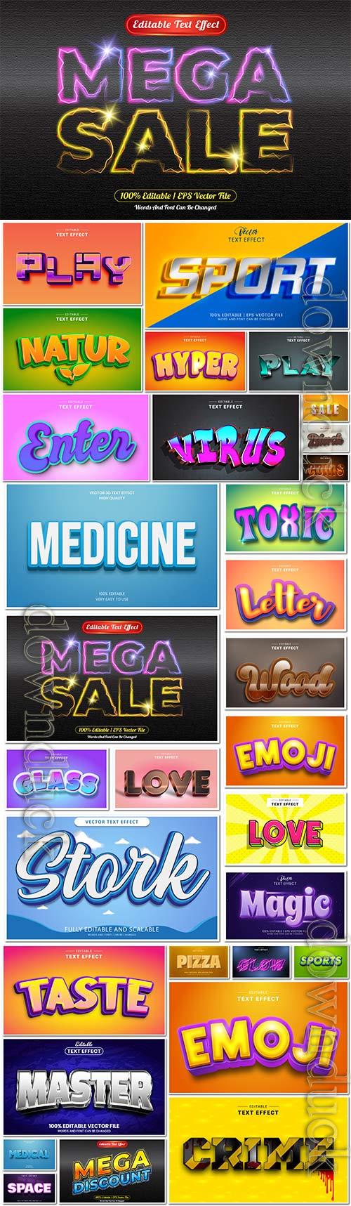 Bundle text style effect vector vol 65 Bundle text style effect vector vol 65
