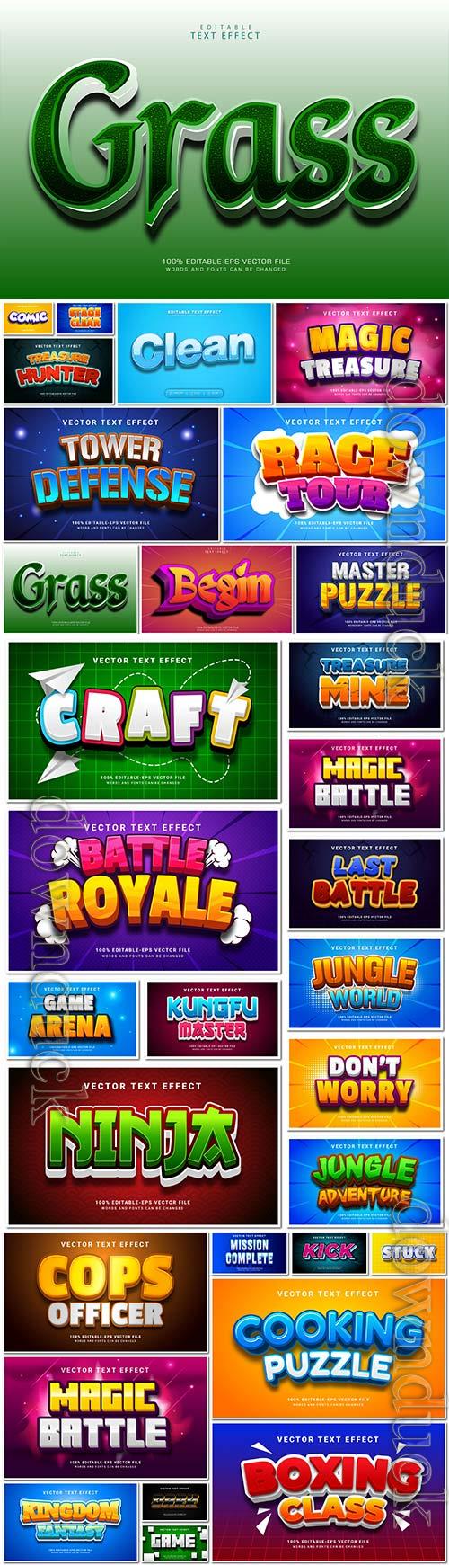 Bundle text style effect vector vol 64 Bundle text style effect vector vol 64