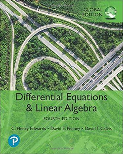 Differential Equations and Linear Algebra, Global Edition, 4th Edition