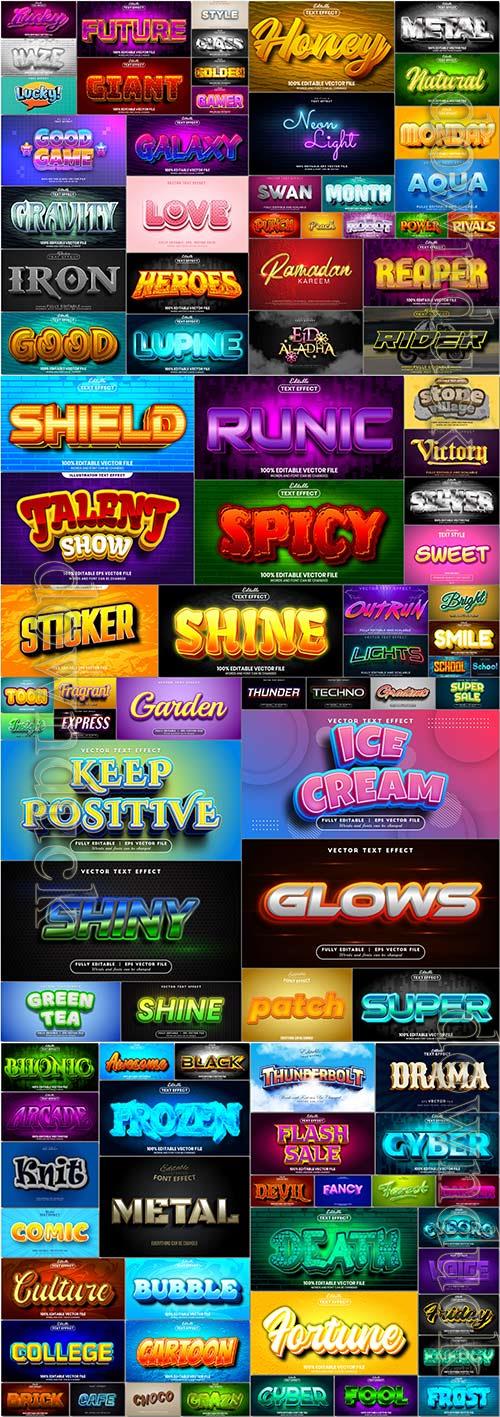 100 Bundle text style effect vector vol 66 100 Bundle text style effect vector vol 66