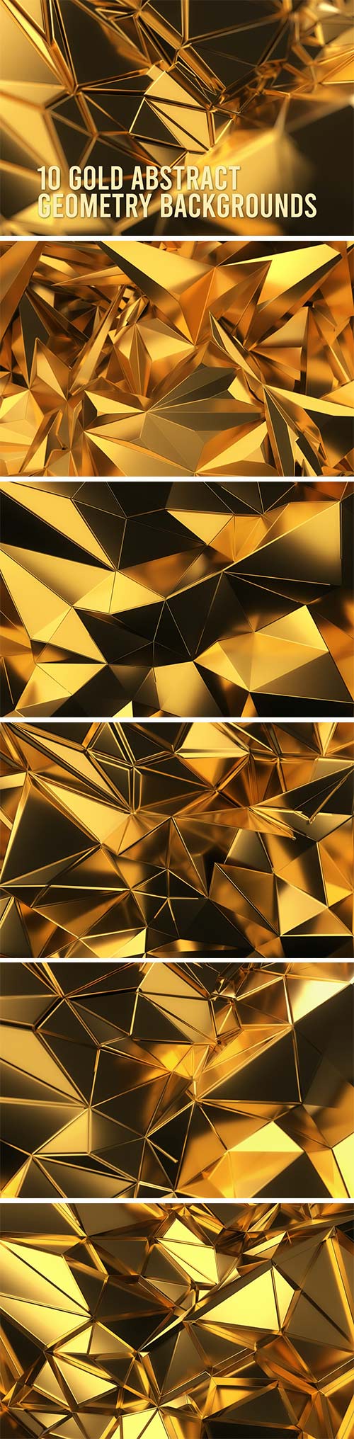 Gold Abstract Geometry Backgrounds