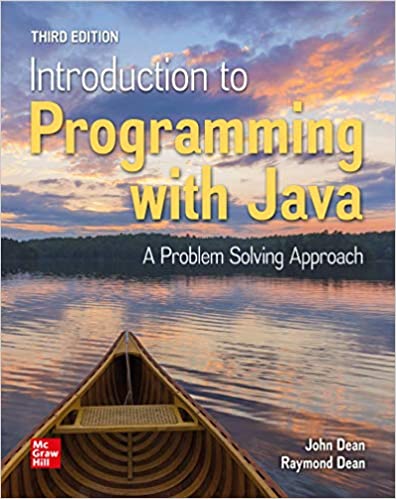 Introduction to Programming with Java A Problem Solving Approach, 3rd Edition