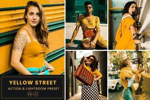 Yellow Street Tones Action & Lightrom Presets