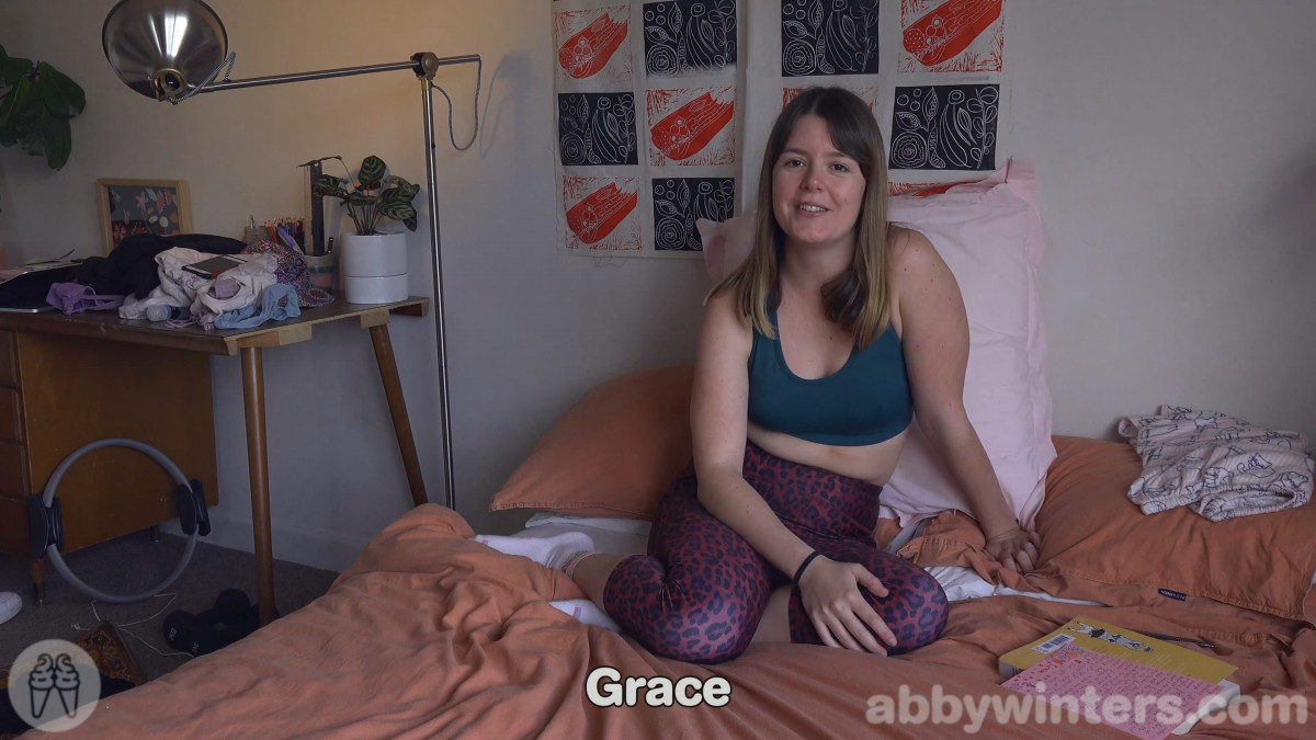 [Abbywinters.com] Grace R [2021-08-24, solo, masturbation, small breasts, anal insertion, 2160p]