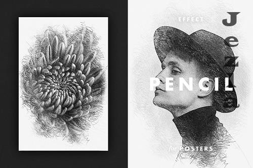 Pencil Hatches Effect for Posters - 6676836-Pencil-Hatches-Effect-for-Posters
