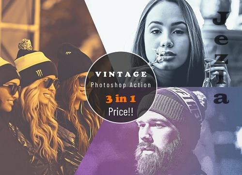 Vintage Photoshop Action - 6605245