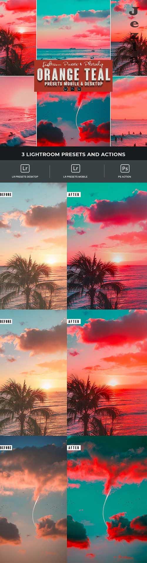 Orange Photoshop Action & Lightrom Presets - 34793457