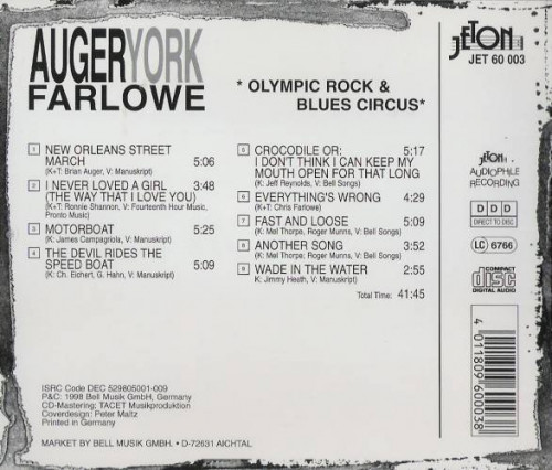 Auger, York, Farlowe - Olympic Rock & Blues Circus (1983) [1998] Lossless