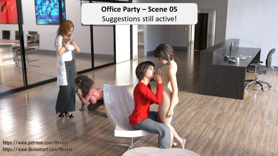 [Blowjob] HexxetVal - Office Party - Scene 05 - Office Lady