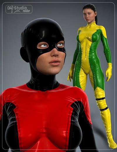 SUPER HERO SUIT FOR GENESIS 2 FEMALE(S) AND VICTORIA 6