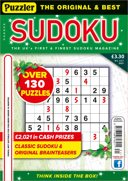 Puzzler Sudoku - November 2021
