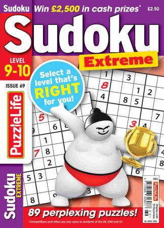 PuzzleLife Sudoku Extreme 9 10   Issue 69, 2021
