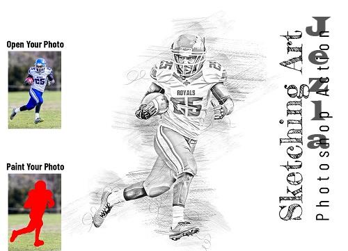 Sketching Art Photoshop Action - 6680773