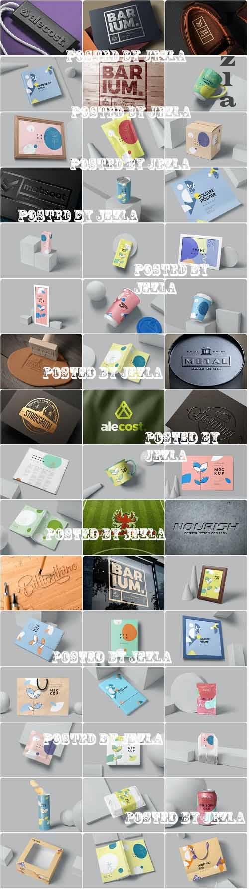 DesignNeutrons Shop Mockup Bundle 01 - 48 Premium Graphics