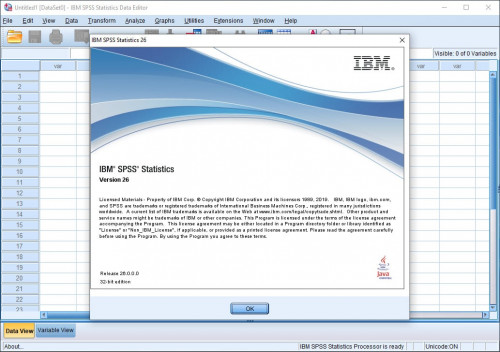 IBM SPSS Statistics 26.0 IF006 x86-x64