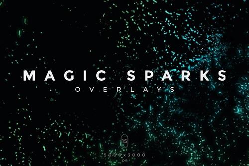 15 Magic Sparks Photo Overlays