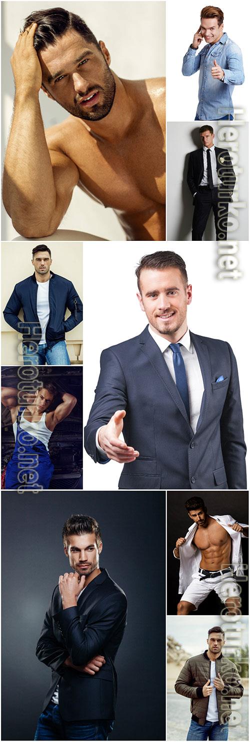 Stylish handsome men stock photo Stylish handsome men stock photo