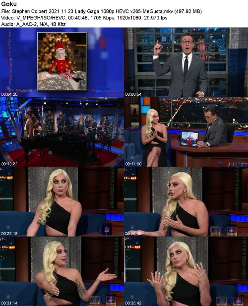Stephen Colbert 2021 11 23 Lady Gaga 1080p HEVC x265-MeGusta Stephen Colbert 2021 11 23 Lady Gaga 1080p HEVC x265-MeGusta