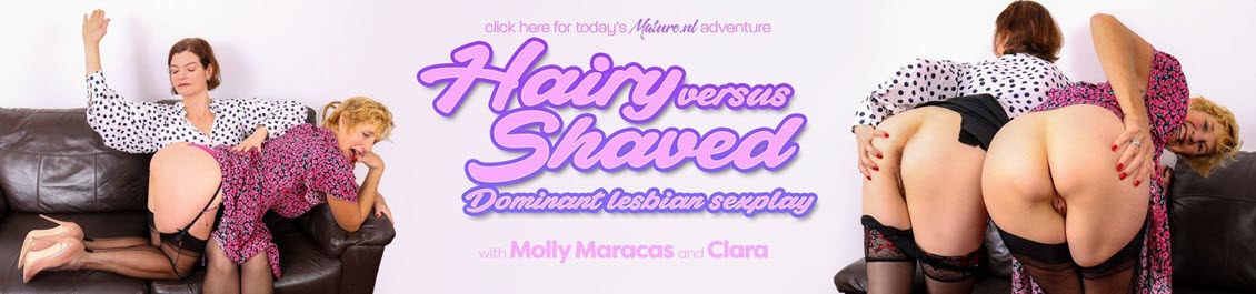 [Mature.nl] Clara (EU) (45), Molly Maracas (EU) (57) - Hairy vesrus shaved, a dominant lesbian sexplay with Molly Maracas and Clare / 14247 [10-11-2021, Pantyhose, Hairy, Lesbian, Masturbation, Shaved, 1080p]