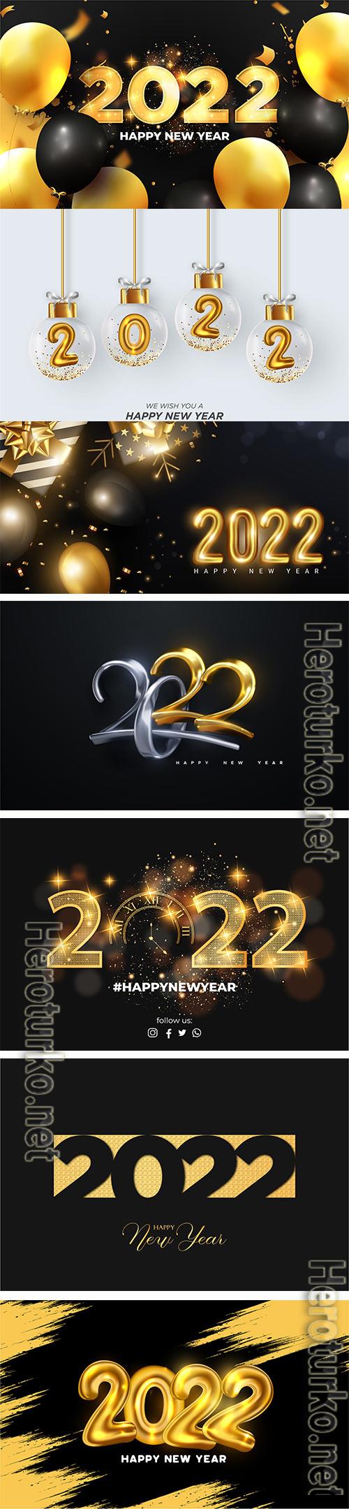 2022 number made by sparkle lights with golden swirl ribbons on black background for happy new year concept 2022 number made by sparkle lights with golden swirl ribbons on black background for happy new year concept