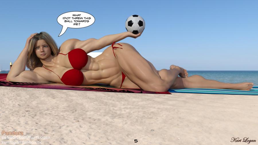 Kurt Logan - Pandora - Sunbathing Interruption 3D Porn Comic