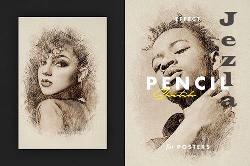 Vintage Sketch Effect for Posters - 6689543