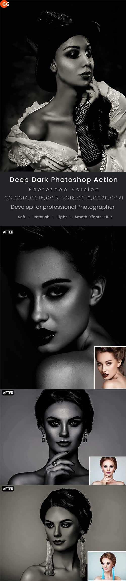 Deep Dark Photoshop Action - 30054555