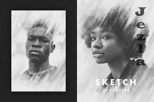 Smudged Pencil Effect for Posters - 6689552
