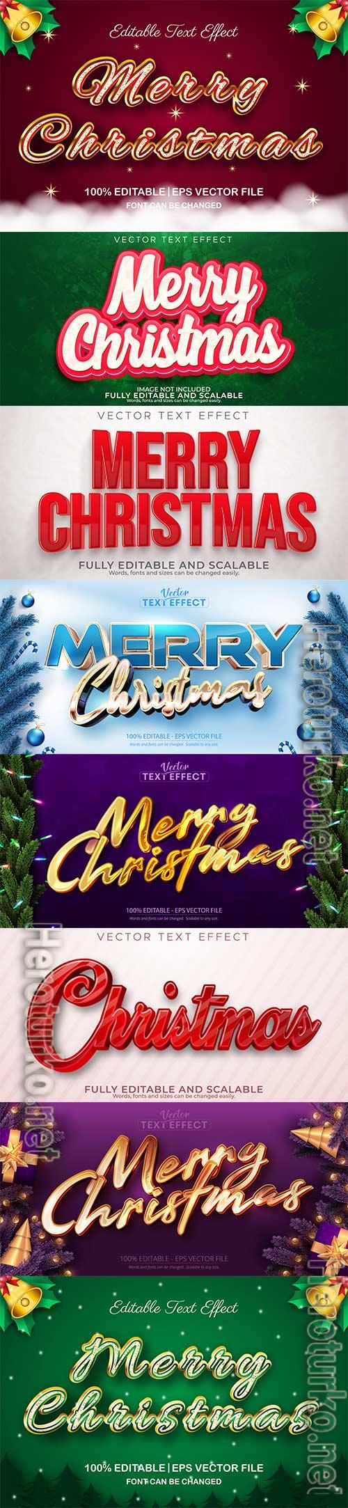 2022 New year and christmas editable text effect vector vol 32 2022 New year and christmas editable text effect vector vol 32