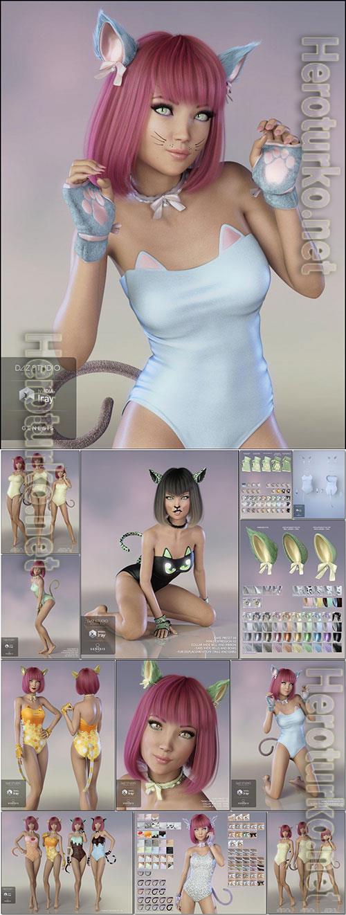 Nyao Outfit for Genesis 8 Female(s) Nyao Outfit for Genesis 8 Female(s)