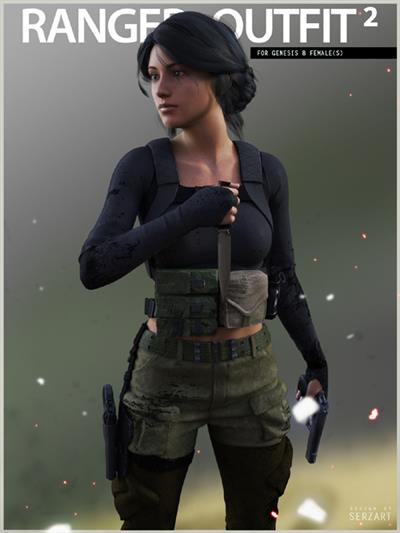 RANGER OUTFIT 2 FOR GENESIS 8 FEMALE