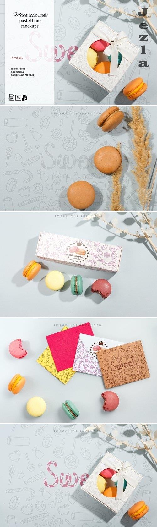 French Macarons blue mockup - 6679652