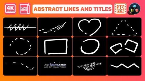 Abstract Lines & Titles for DaVinci Resolve - 34936646 Abstract Lines & Titles for DaVinci Resolve - 34936646