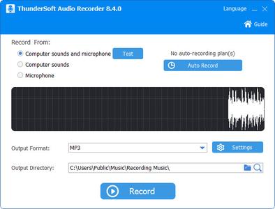 ThunderSoft Audio Recorder 10.2.0 Multilingual