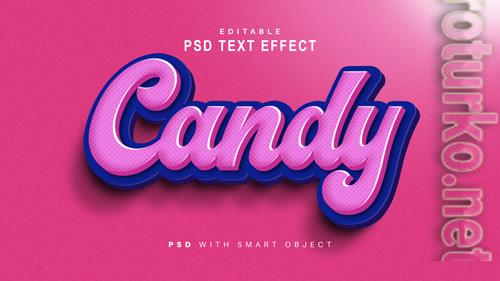 Candy Text Effect Psd