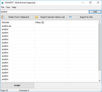 VovSoft Bulk Domain Appraisal 2.1 Portable