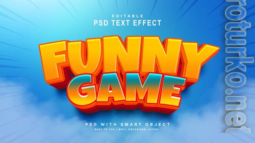 Funny Game Text Effect Psd