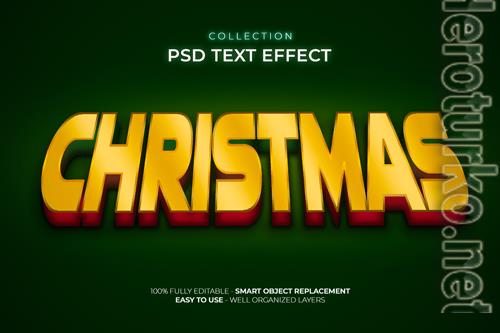 Christmas custom text effect psd Christmas custom text effect psd