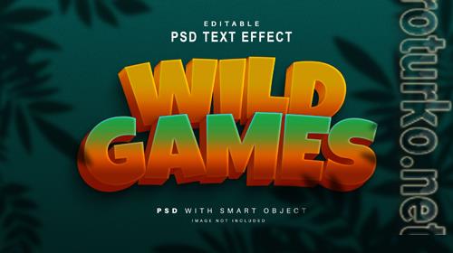 Games Text Effect Psd