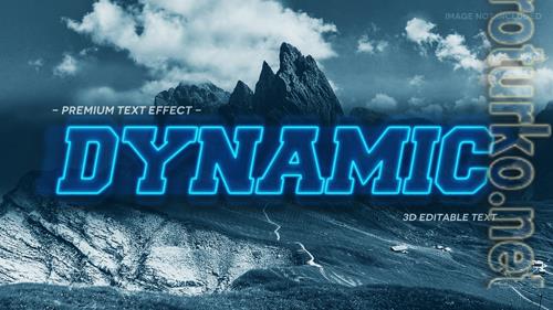 Dynamic 3d text effect mockup template premium psd Dynamic 3d text effect mockup template premium psd