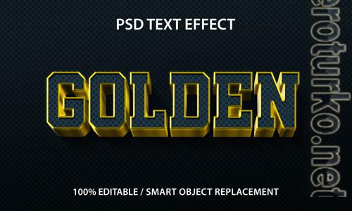 Editable text effect golden premium premium psd