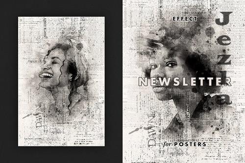 Newsletter Photo Effect for Posters - 6700676