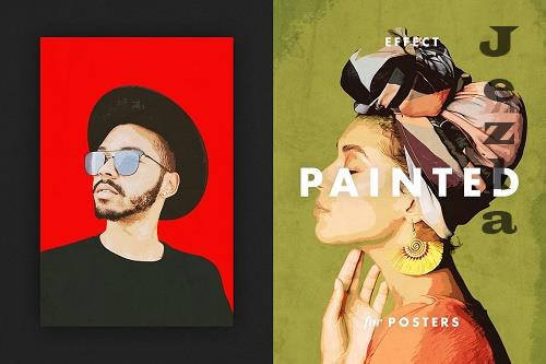 Painted Photo Effect for Posters - 6700871