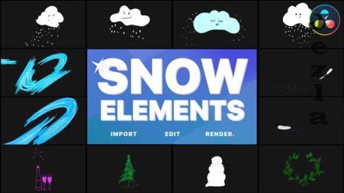 Cartoon Snow Clouds | DaVinci Resolve - 34988019 Cartoon Snow Clouds | DaVinci Resolve - 34988019